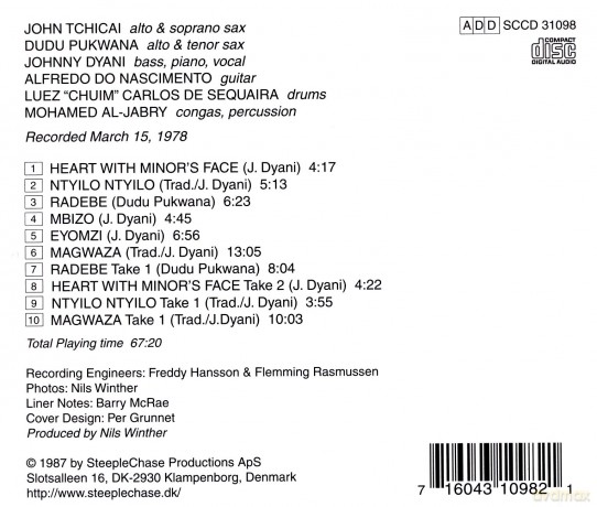 Dyani, Johnny Sextet (J. Tchicai, D. Pukwana, A. Nascimento, C. Sequeira, M.A. Jabry): Witchdoctor's Son [CD]
