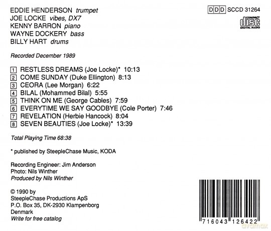 Eddie Quintet Henderson (J. Locke, K. Barron, W. Dockery, B. Hart): Think on Me [CD]