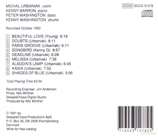 Michał Urbaniak (K. Barron, P. Washington, K. Washington): Songbird [CD]
