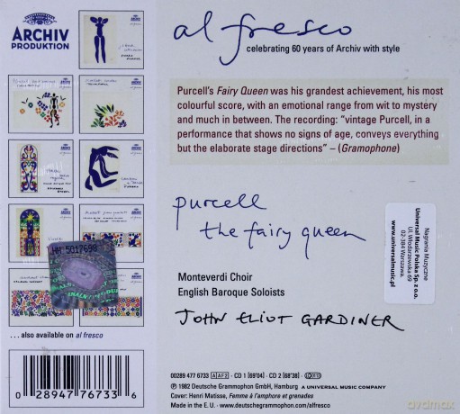 John Gardiner: Purcell: The Fairy Queen/Al Fresco [CD]
