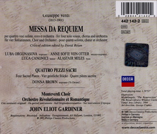 John Gardiner: Verdi:Requiem (BOX) [2CD]