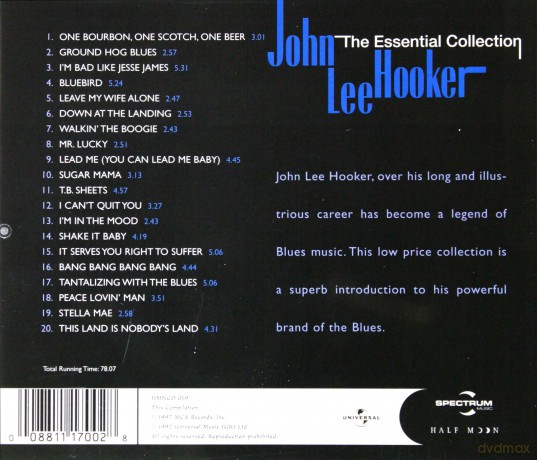 John Lee Hooker: Half Moon: The Esential Collection [CD]
