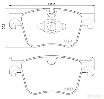 Zestaw klocków hamulcowych, hamulce tarczowe Brembo P 61 135X Opel Peugeot Toyota Citroen