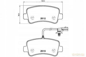 Zestaw klocków hamulcowych, hamulce tarczowe Brembo P 68 063 Opel Renault Nissan