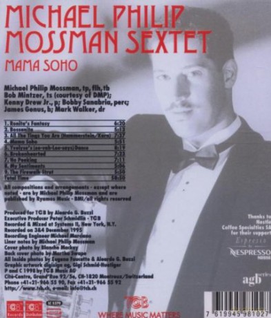Michael Sextet Mossman (B. Mintzer, K. Drew Jr., J. Genius, M. Walker, B. Sanabria): Mama Soho [CD]