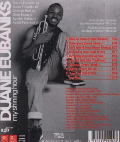 Duane Eubanks (R. Eubanks, A. Hart, O. Evans, A. Cohen, R. Peterson Jr.): My Shining Hour [CD]