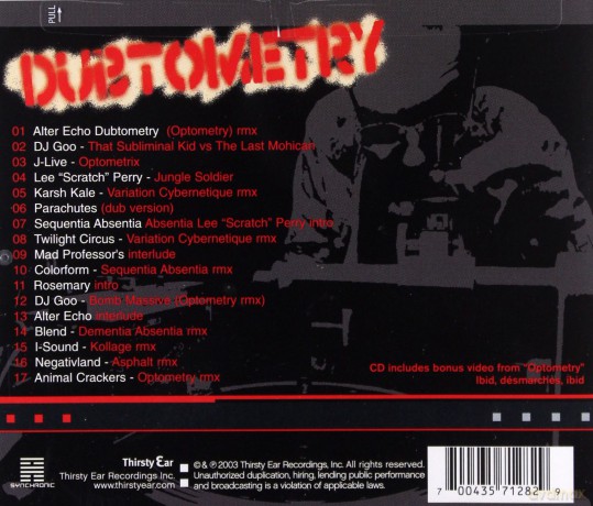 DJ Spooky That Subliminal Kid feat. Mad Professor & Lee Scratch Perry: Dubtometry [CD]
