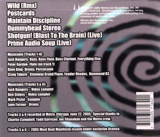 Meat Beat Manifesto (C. Taborn, J. Dangers, P. Gordon, D. King, B. Stokes, M. Pistel, L. Farmer): Off Center [CD]