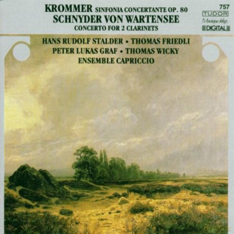 Krommer: Sinfonia Concertante op. 80; von Wartensee: Concerto for 2 Clarinets: Ensemble Capriccio [CD]