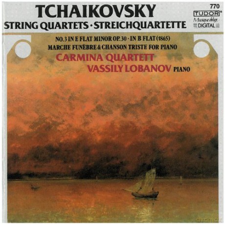 Tchaikovsky: String Quartets: Carmina Quartet, Vassily Lobanov - piano [CD]