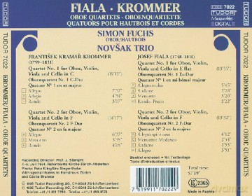 Krommer Fiala: Oboe Quartets: Simon Fuchs - oboe, Novsak Trio [CD]