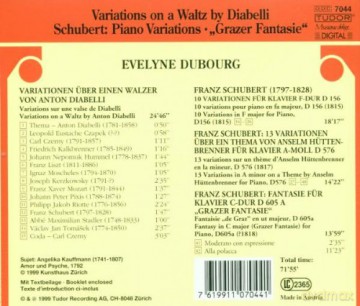 Schubert, Franz: Diabelli-Variationen: Evelyne Dubourg - piano [CD]