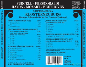 Purcell, Frescobaldi, Haydn, Mozart, Beethoven: Georges Athanasiades an der Grossen Festorgel Stiftsbasilika Klosterneuburg [CD]