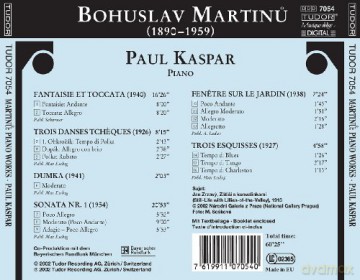 Bohuslav Martinu: Piano Works: Paul Kaspar - piano [CD]