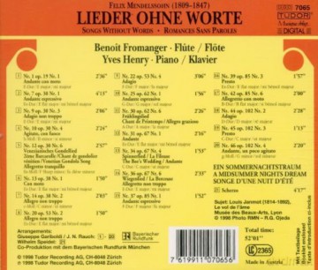 Mendelssohn, Felix: Lieder ohne Worte: Yves Henry - p, Benoit Fromanger - fl [CD]