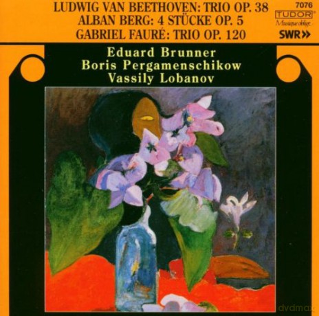 Beethoven, Ludwig van: Trio Op. 38, Berg, Alban: 4 Stücke Op. 5, Faure, Gabriel: Trio Op. 120: Eduard Brunner - cl, Boris Pergamenschikow - cello, Vassily Lobanov - piano [CD]