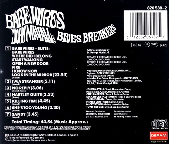 John Mayall: Bare Wires [CD]