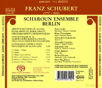 Schubert, Franz: Oktett D 803: Scharoun Ensemble [CD]
