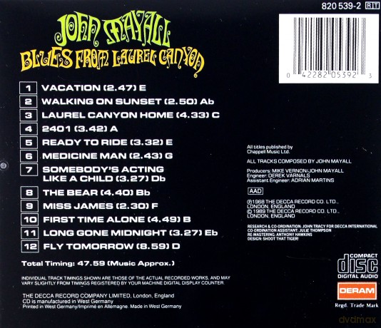 John Mayall: Blues From Laurel [CD]