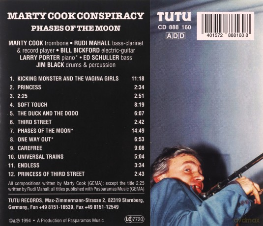 Cook, Marty Conspiracy (R. Mahall, B. Bickford, L. Porter, E. Schuller, J. Black): Phases Of The Moon [CD]
