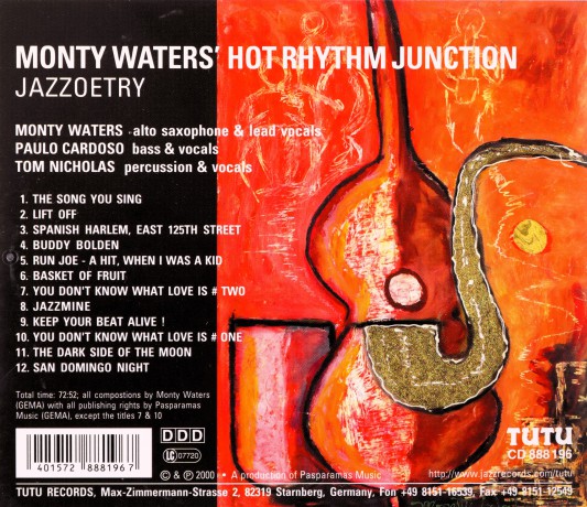 Monty Hot Rhythm Junction Waters' (P. Cardoso, T. Nicholas): Jazzoetry [CD]