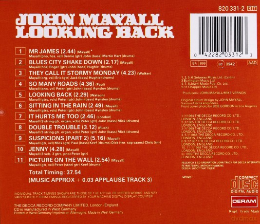 John Mayall: Looking Back [CD]