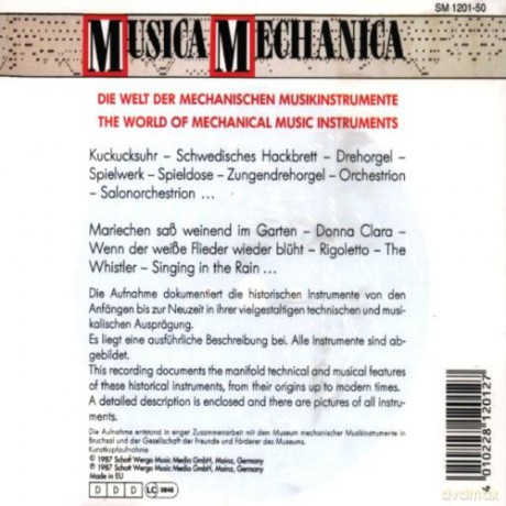 Various Artists: Musica Mechanica - Die Welt der Mechanischen Musikinstrumente [CD]