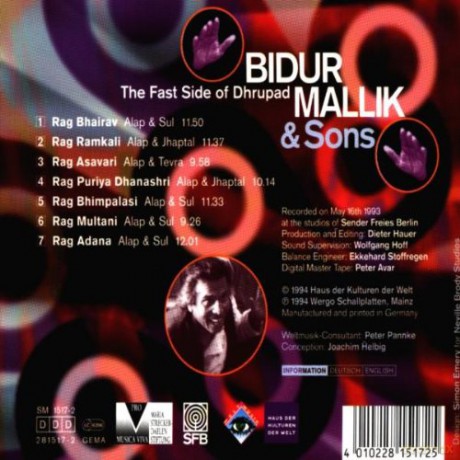Bidur Mallik & Sons: The Fast Side of Dhrupad [CD]