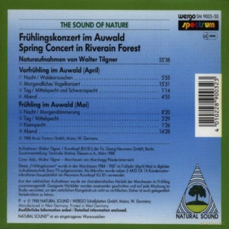 Music from Nature: Fruhlingskonzert im Auwald: Spring Concert in Riverain Forest [CD]
