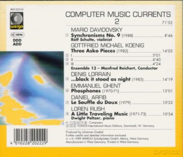 Various Artists: Computer Music Currents 2 [CD]