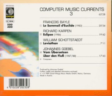 Various Artists: Computer Music Currents 3 [CD]