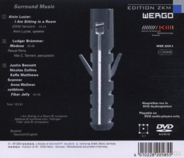 Alvin Lucier, Pascal Pons, Nils C. Tannert: Surround Music [DVD]