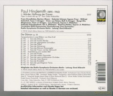 Franz Gundheber & Gabriele Schnaut & Winfried Gahmlich & Victor von Halem & Bengt-Ola Magnusson & Lucy Peacock & Gabriele Schreckenbach & Beatrice Haldas & Verstarkter RIAS-Kammerchor & Uwe Gro [CD]