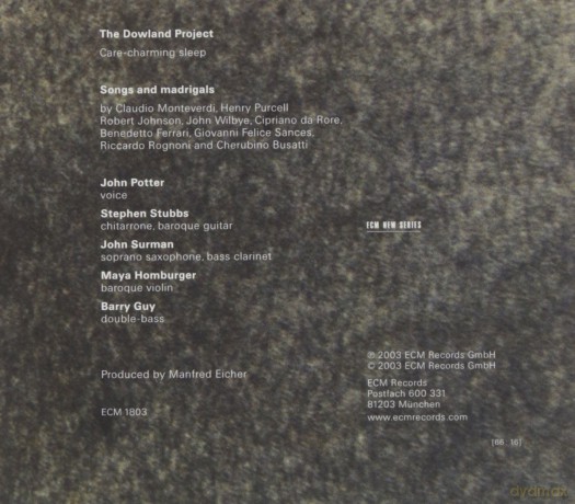 John Potter: Care-Charming Sleep [CD]