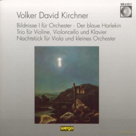 Hessisches Staatsorchester Wiesbaden, Siegfreid Kohler - cond, Blaser Ensemble Mainz, Klaus Rainer Scholl - cond, Kreisler Trio, Bodo Hersen - viola: Bildnisse I für Orchester, Der blaue Harlekin, Trio für Violine Violoncello und Klavier, Nachtstück für V
