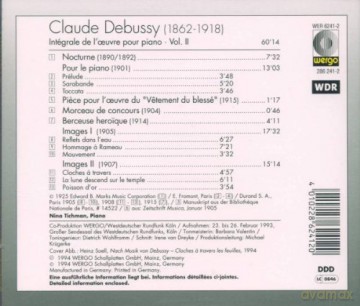 Nina Tichman - piano: Integrale de l'oeuvre pour piano vol. 2 [CD]