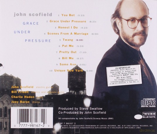 John Scofield: Grace Under Pressure [CD]
