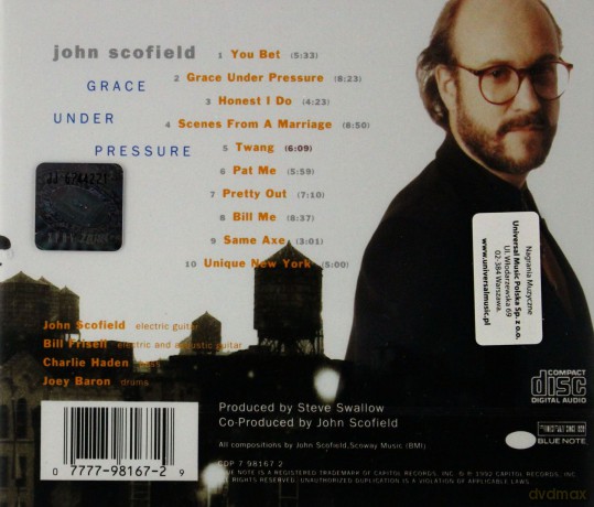 John Scofield: Grace Under Pressure [CD]