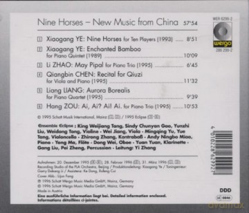 Ensemble Eclipse, Yi Zhang - cond: Nine Horses - New Music from China [CD]