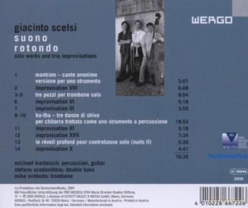 Michael Kiedaisch, Stefano Scodanibbio, Mike Svoboda: Suono rotondo [CD]