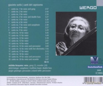 Michiko Hirayama: Canti del Capricorno [CD]