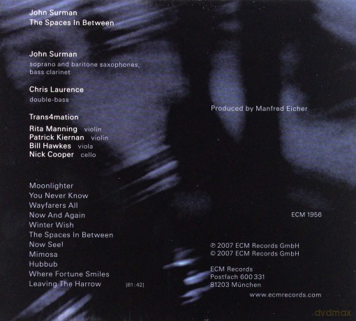 John Surman: The Spaces In Between [CD]