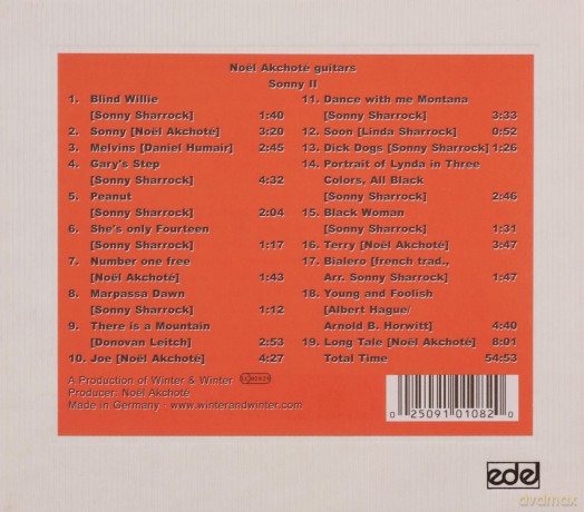 Akchote, Noel (solo guitar): Sonny II: The Music of Sonny Sharrock [CD]