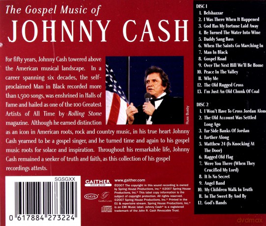 Johnny Cash: The Gospel Music Of Johnny Cash [2CD]