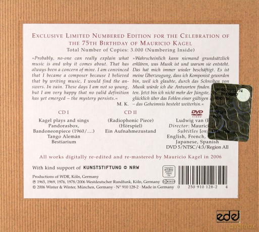Mauricio Kagel: The Mauricio Kagel Edition [2CD]+[DVD]