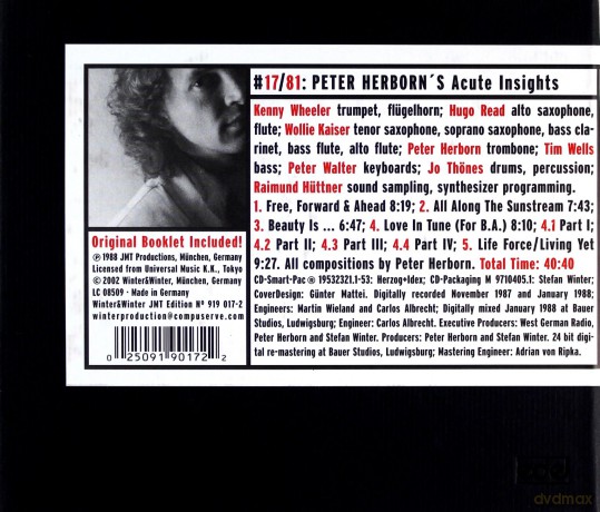 Herborn's, Peter Acute Insights (K. Wheeler, H. Read, W. Kaiser, T. Wells, P. Walter, J. Thönes, R. Hüttner): Peter Herborn's Acute Insights [CD]