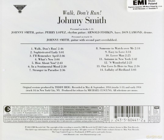 Johnny Smith: Walk, Don't Run [CD]