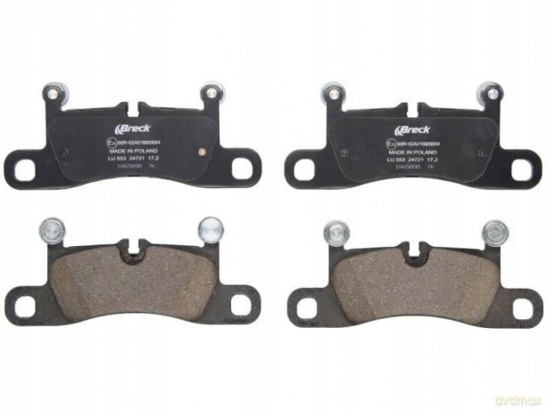 Zestaw klocków hamulcowych, hamulce tarczowe Breck 24721 00 553 00 Audi Skoda VW Seat Porsche