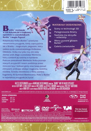 Barbie i Magia Pegaza 3D + zawieszka [DVD]