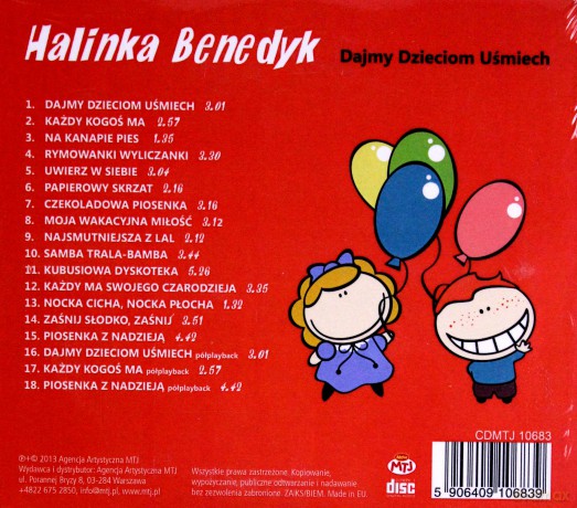 Halina Benedyk: Dajmy dzieciom uśmiech [CD]